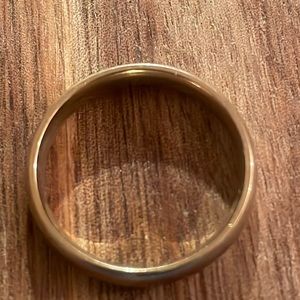 Men’s Stainless Steel Golden Wedding Band